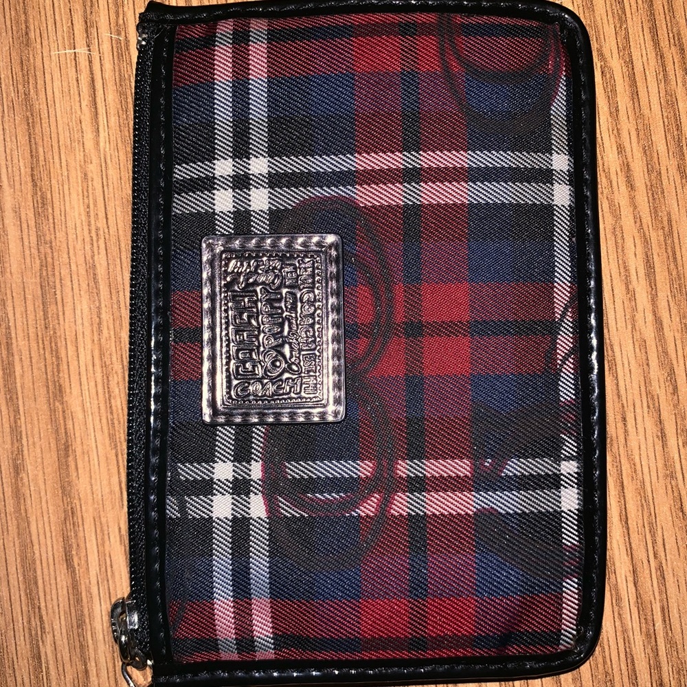 Blue & Red Coach Coin purse